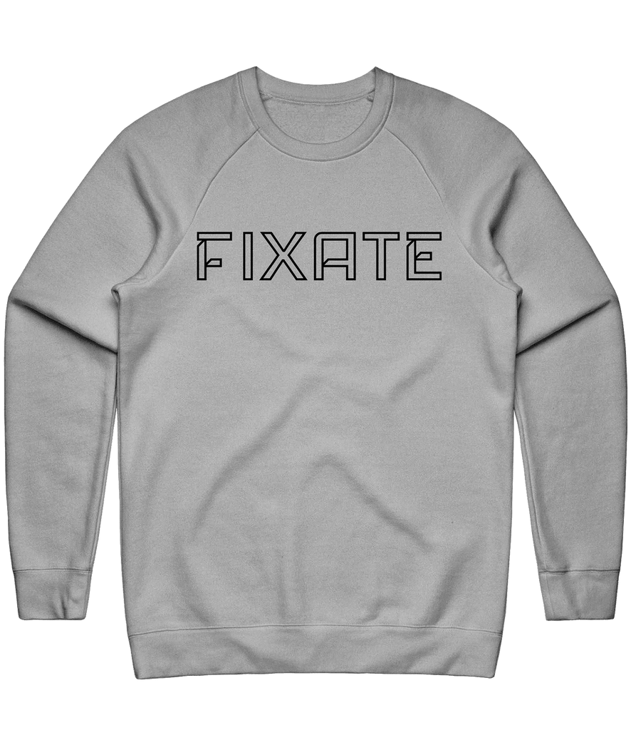 Fixate Outline Crewneck - Grey - ARMA - Sweater