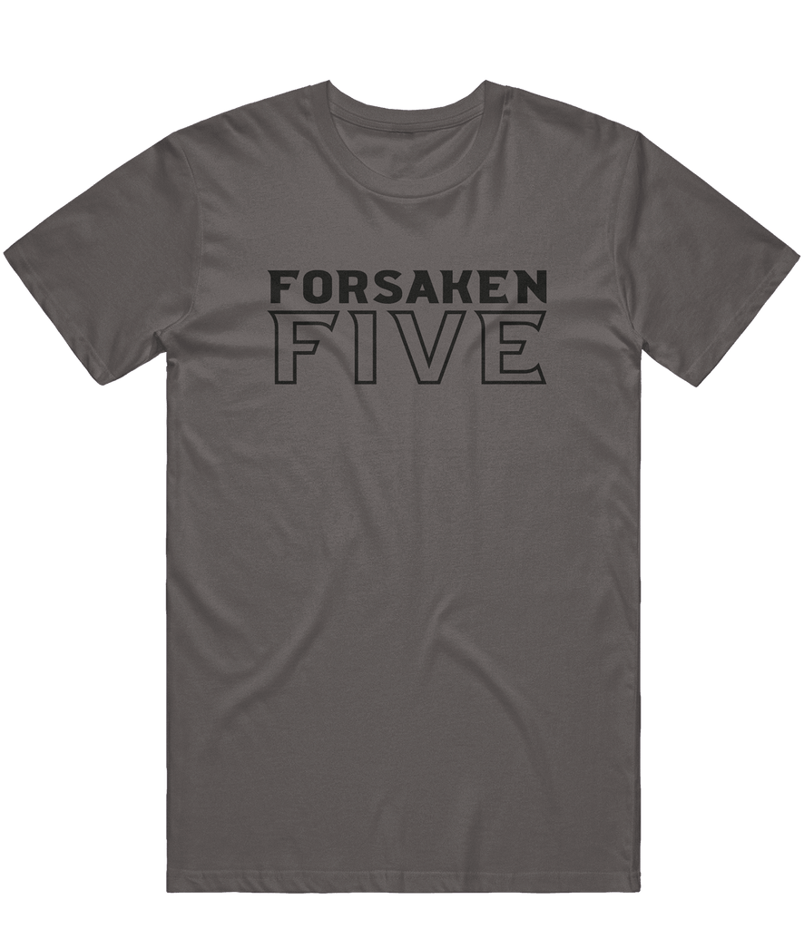 Forsaken Five Text Tee - Charcoal - ARMA - T-Shirt