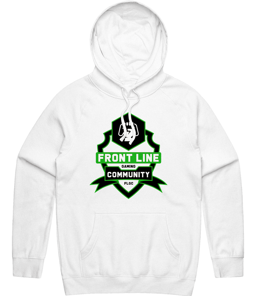 Frontline Logo Hoodie - White - ARMA