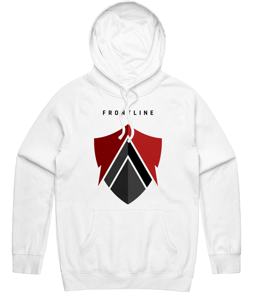 Frontline Shield Hoodie - White - ARMA