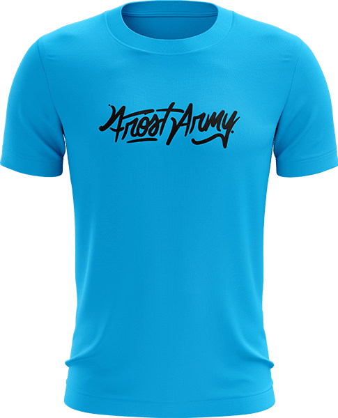 Frost Text Tee - Blue - ARMA - T-Shirt