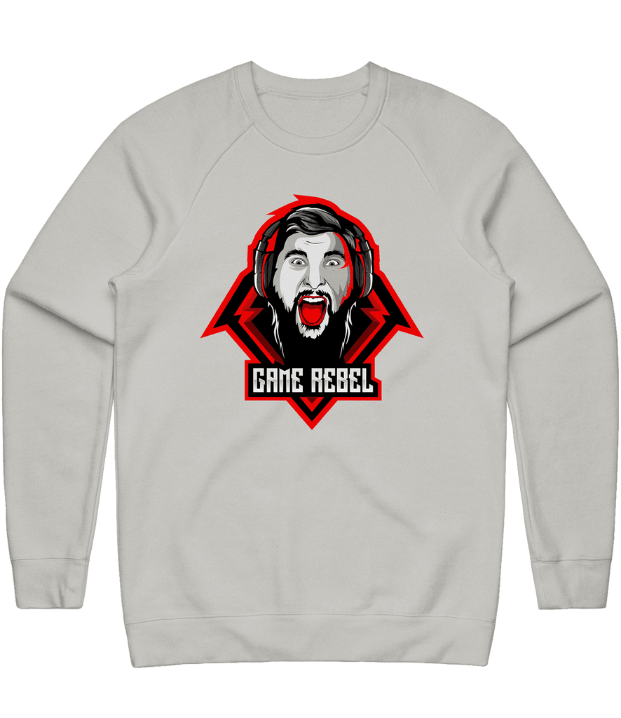 Game Rebel Logo Crewneck - Light Grey - ARMA