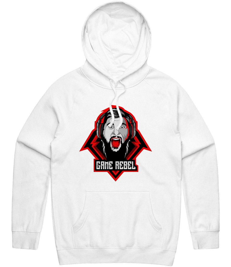 Game Rebel Logo Hoodie - White - ARMA - Hoodie
