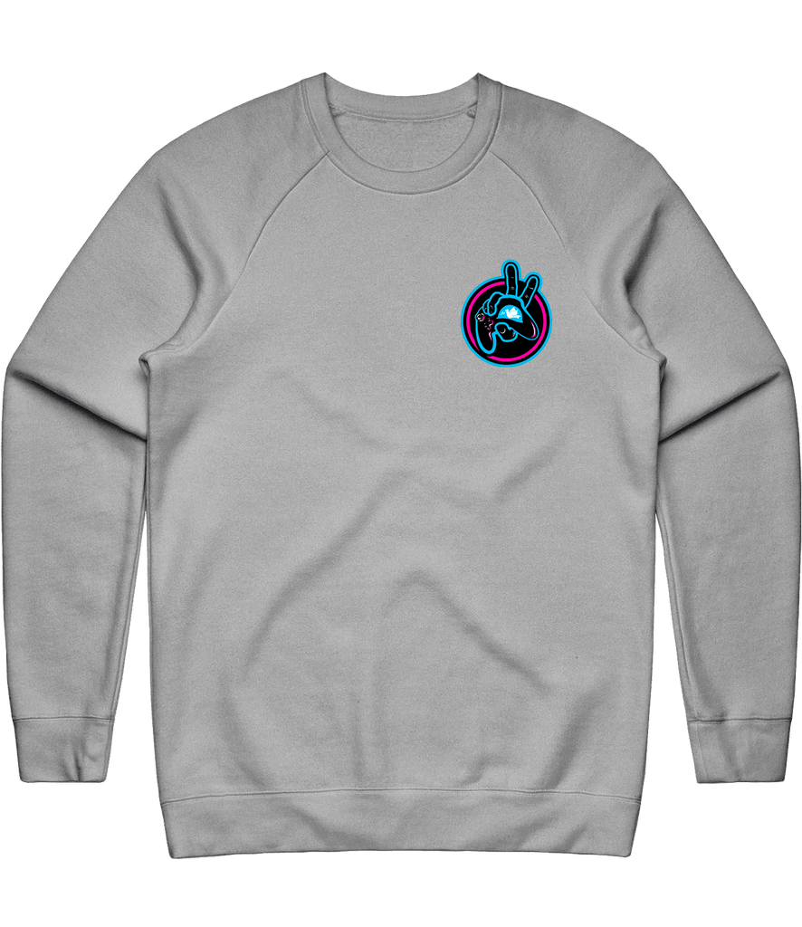 Gamers For Peace Icon Crewneck - Grey - ARMA