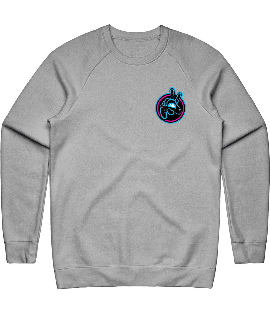 Gamers For Peace Icon Crewneck - Grey - ARMA - Sweater