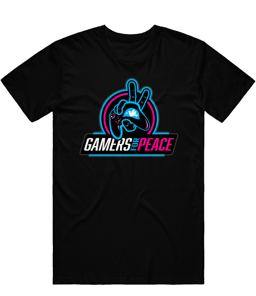 Gamers For Peace Logo Tee - Black - ARMA