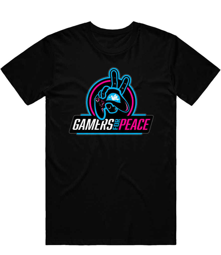 Gamers For Peace Logo Tee - Black - ARMA - T-Shirt