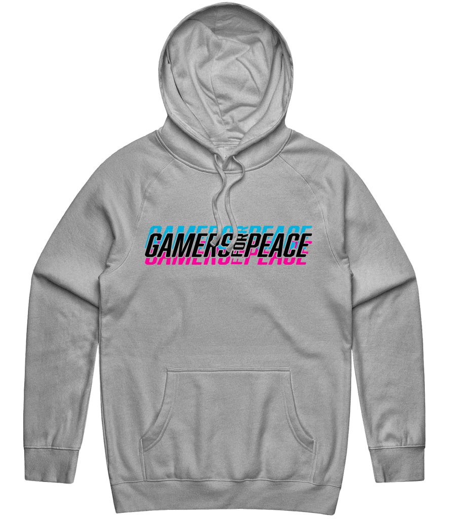 Gamers For Peace Text Hoodie - Grey - ARMA