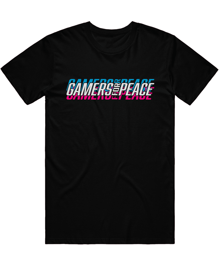 Gamers For Peace Text Tee - Black - ARMA