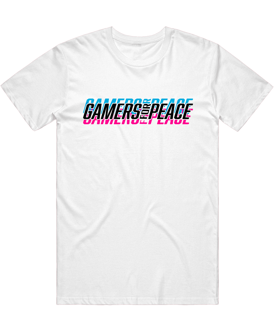 Gamers For Peace Text Tee - White - ARMA