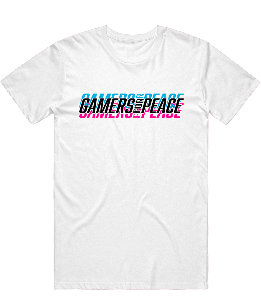 Gamers For Peace Text Tee - White - ARMA - T-Shirt