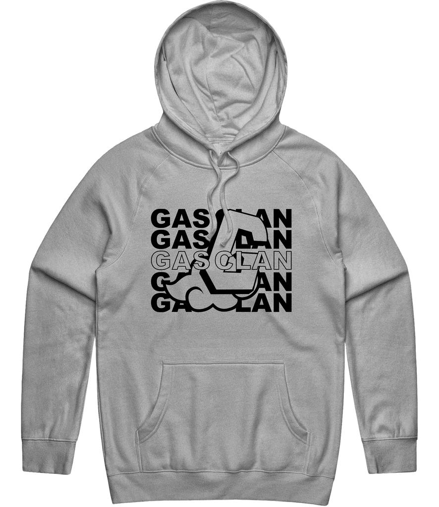 Gas Clan Text Hoodie - Grey - ARMA - Hoodie