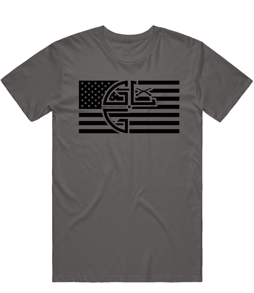 Gruntlife Flag Tee - Charcoal - ARMA