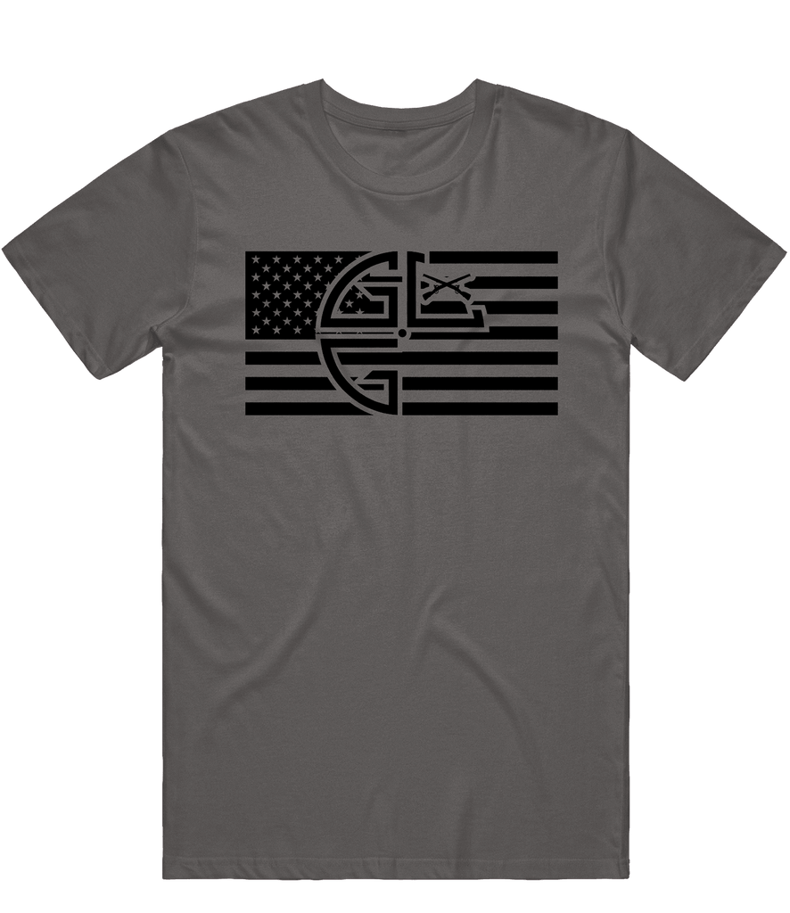 Gruntlife Flag Tee - Charcoal - ARMA - T-Shirt
