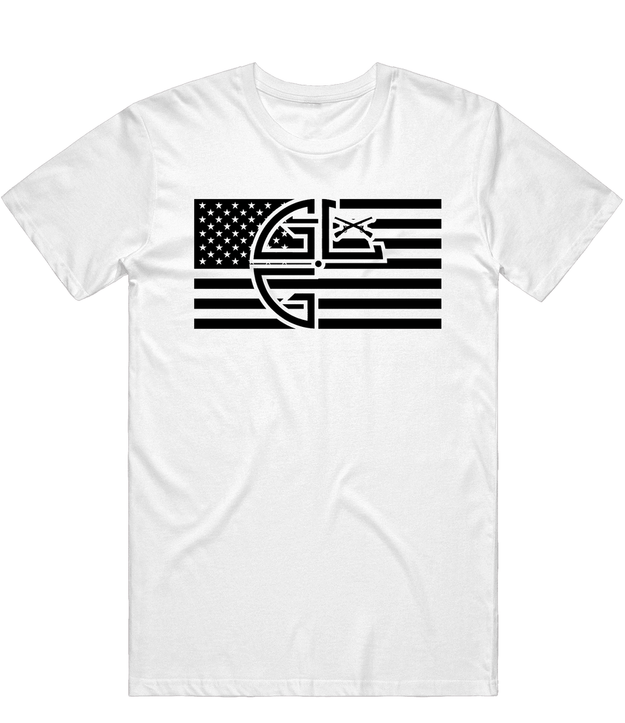 Gruntlife Flag Tee - White - ARMA