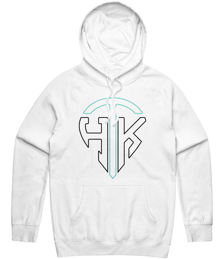 Hard To Kill Outline Hoodie - White - ARMA