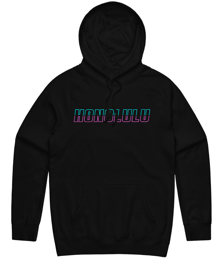 Honolulu Text Hoodie - Black - ARMA