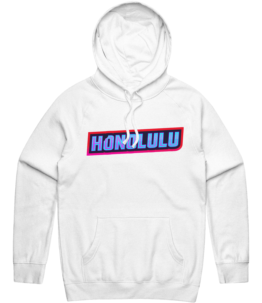 Honolulu Text Hoodie - White - ARMA