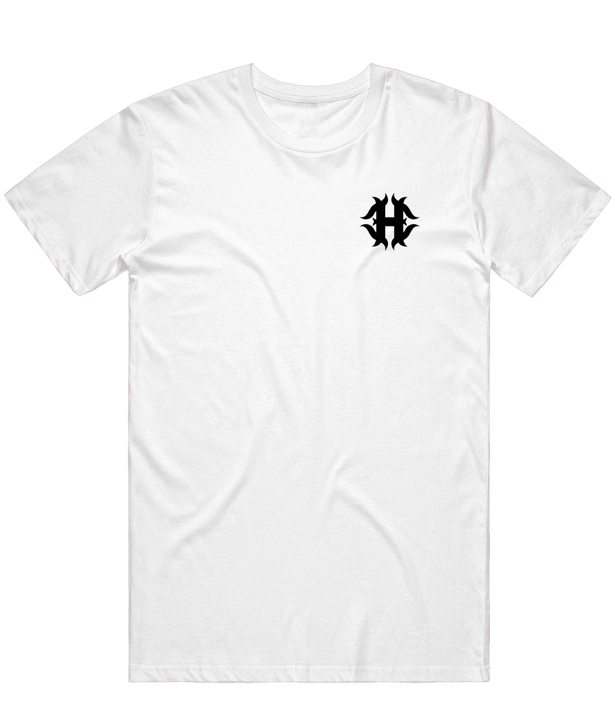 Hybrid Authority Icon Tee - white - ARMA