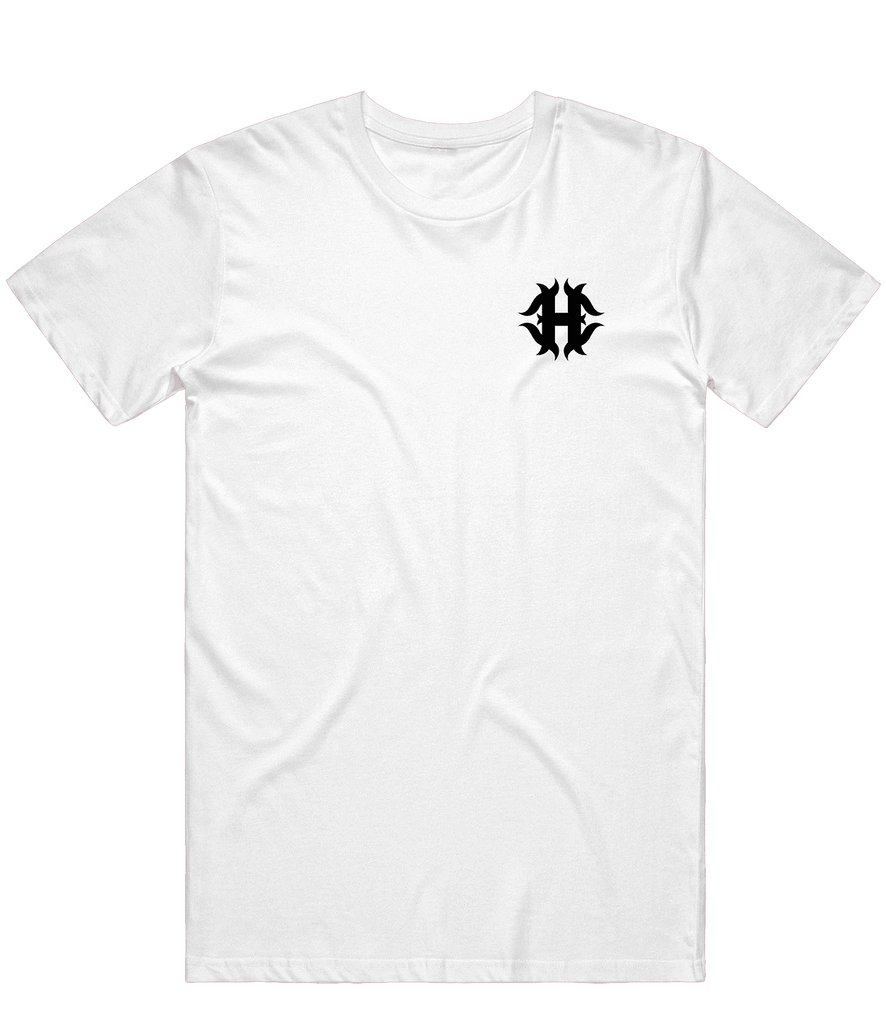 Hybrid Authority Icon Tee - white - ARMA - T-Shirt