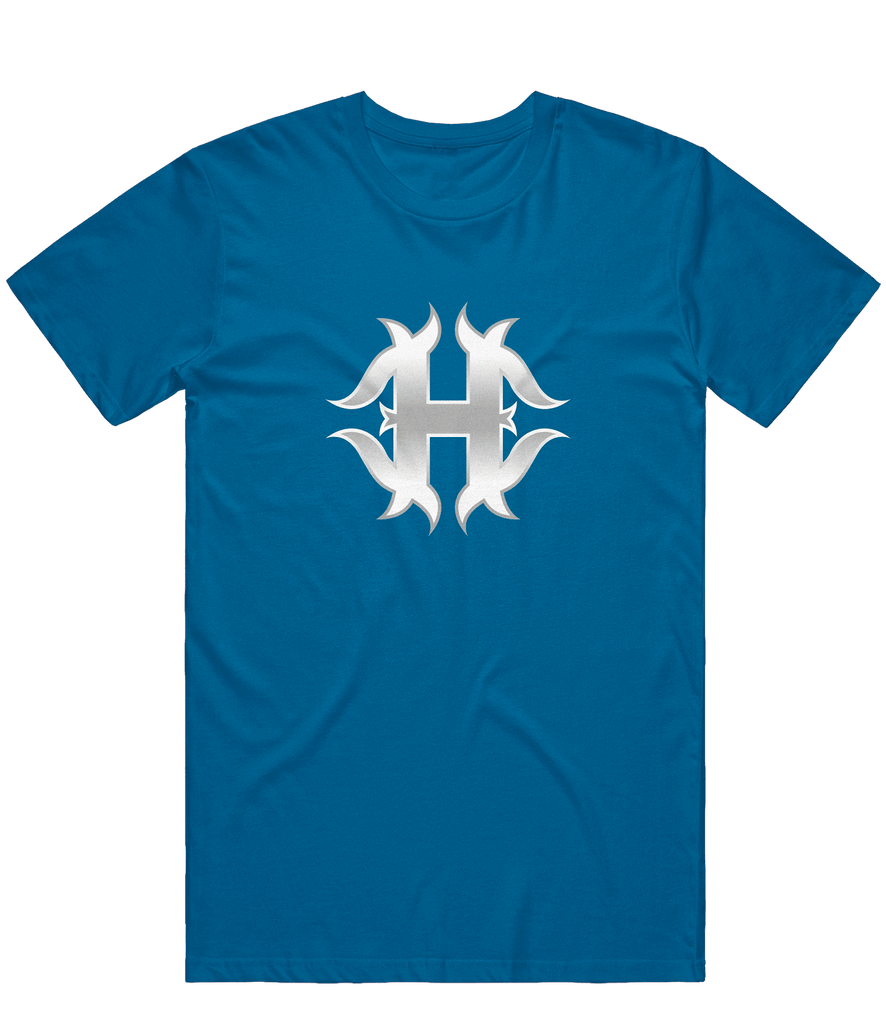 Hybrid Authority Logo Tee - Blue - ARMA - T-Shirt