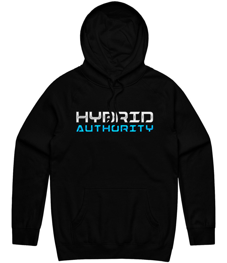 Hybrid Authority Text Hoodie - Black - ARMA - Hoodie
