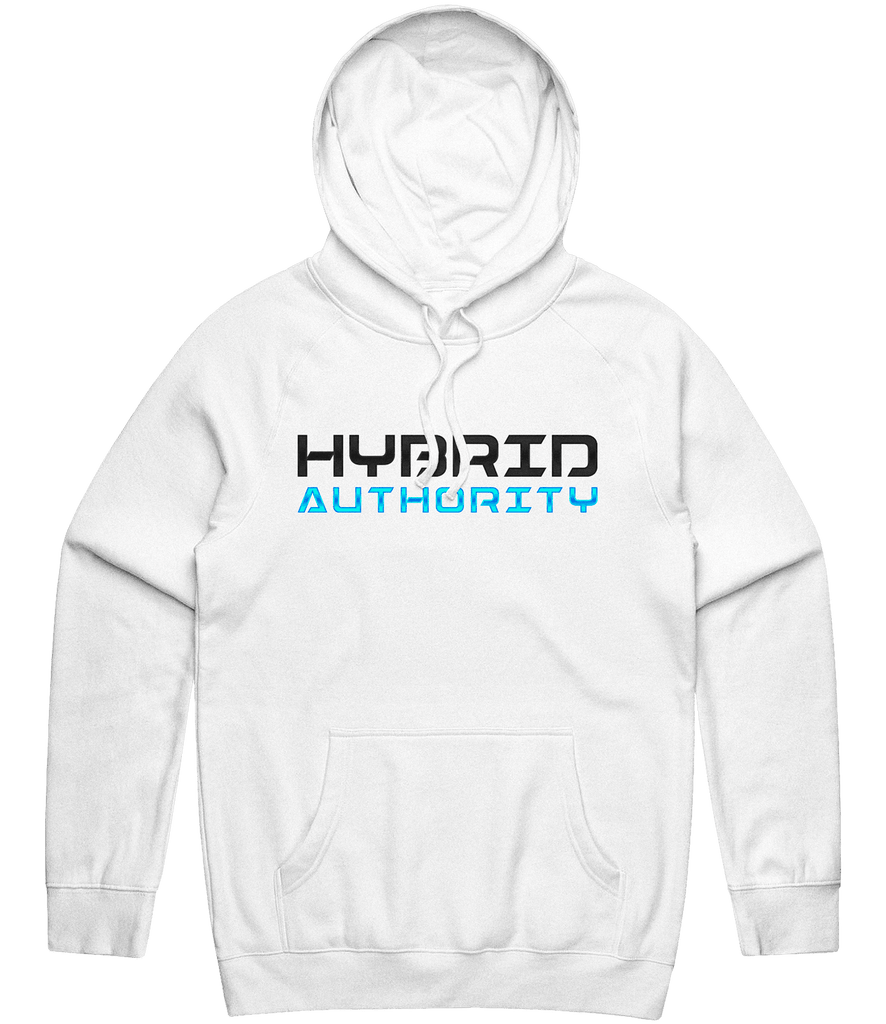 Hybrid Authority Text Hoodie - White - ARMA