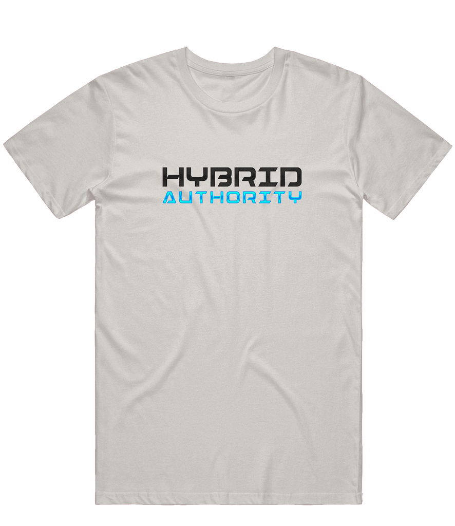 Hybrid Authority Text Tee - Light Grey - ARMA