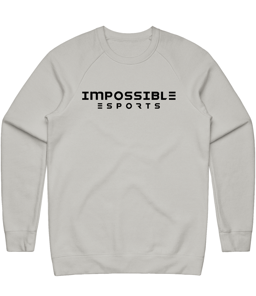 Impossible Text Crewneck - Light Grey - ARMA - Sweater