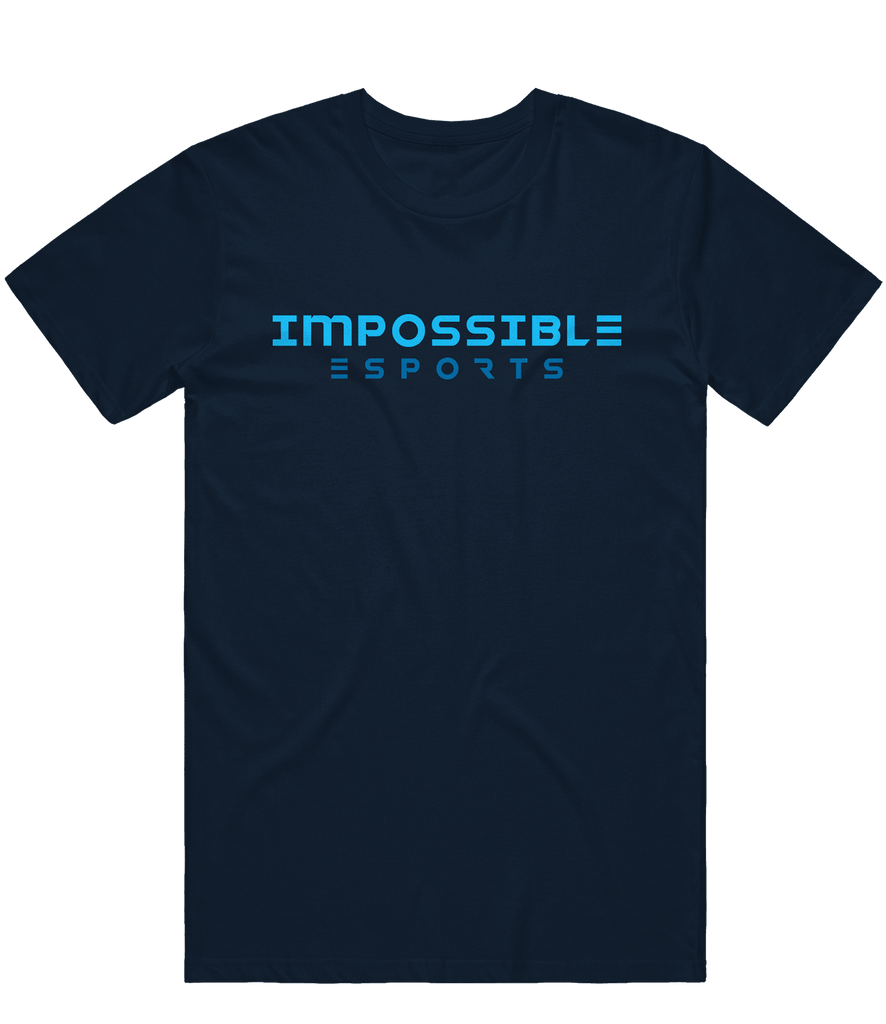 Impossible Text Tee - Navy - ARMA - T-Shirt