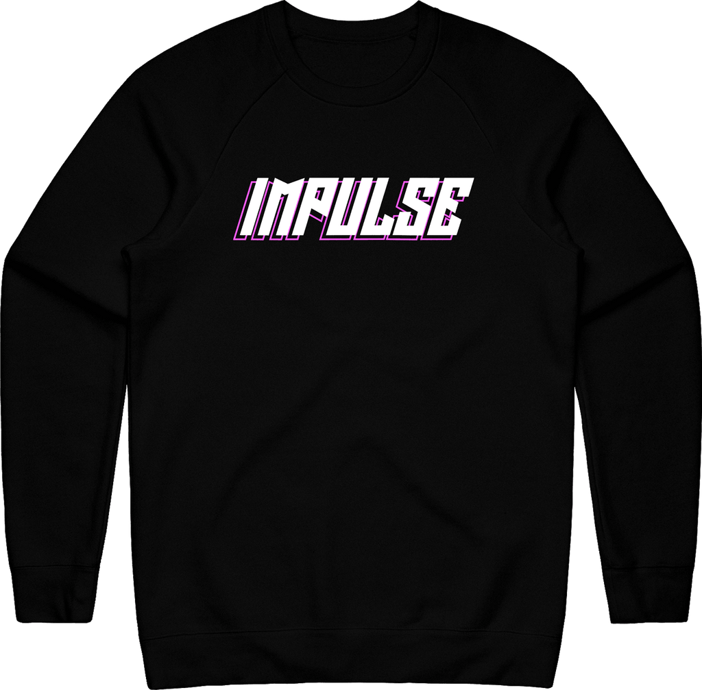Impulse Text Crewneck - Black - ARMA - Sweater