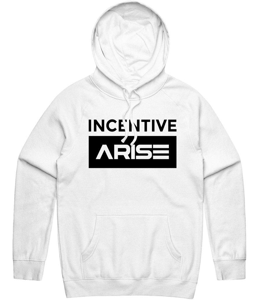 Incentive Arise Text Hoodie - White - ARMA