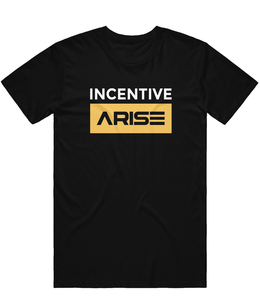 Incentive Arise Text Tee - Black - ARMA