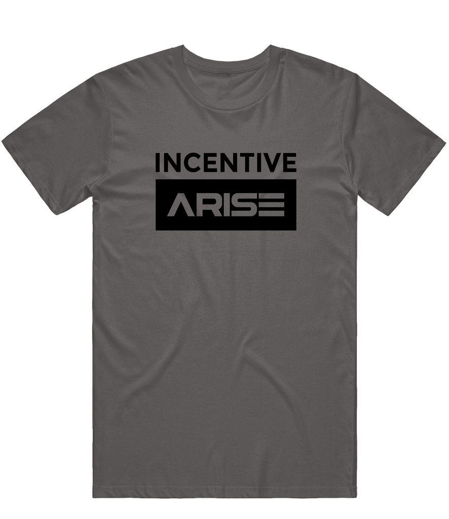Incentive Arise Text Tee - Charcoal - ARMA