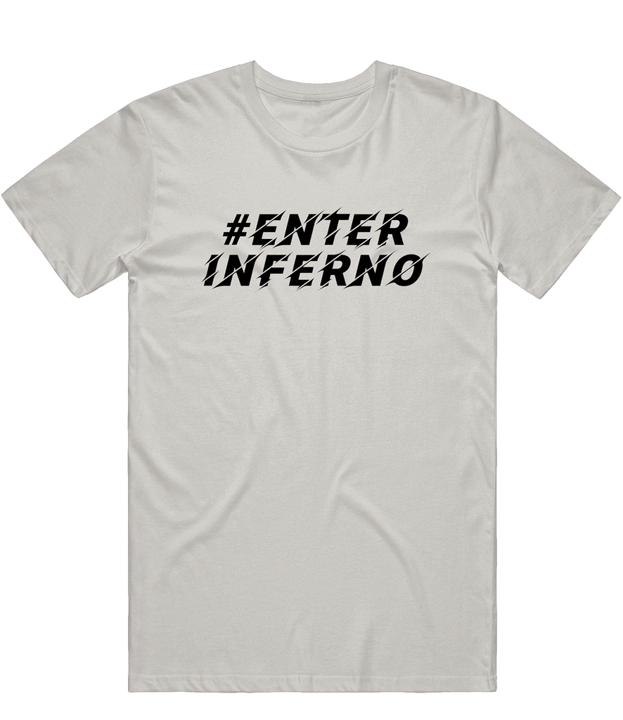 Inferno Text Tee - Grey - ARMA