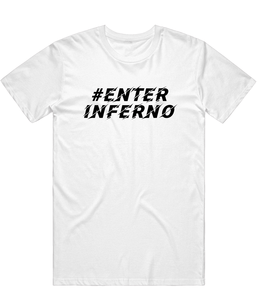Inferno Text Tee - White - ARMA