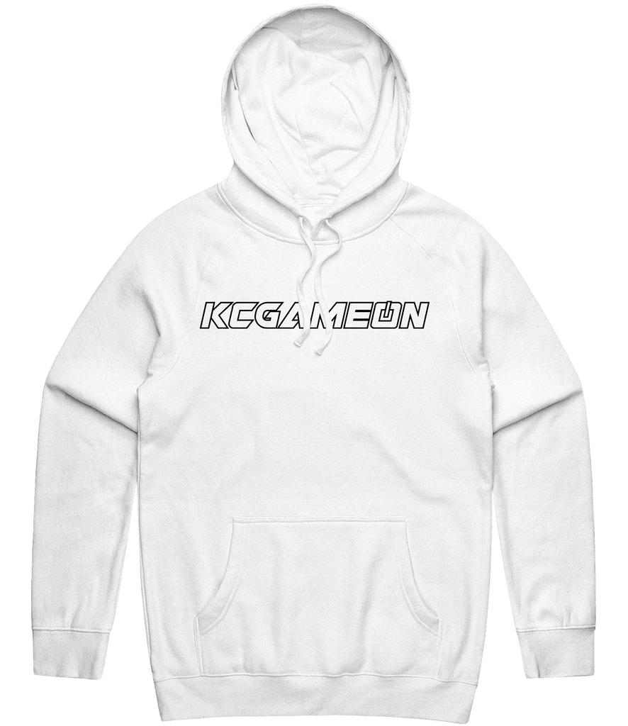 KCGameOn Text Hoodie - White - ARMA