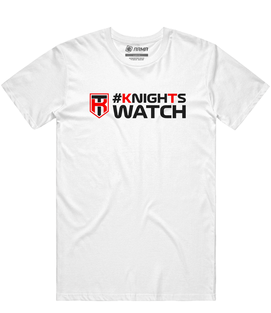 Knights Templar 'Text' Tee - White - ARMA