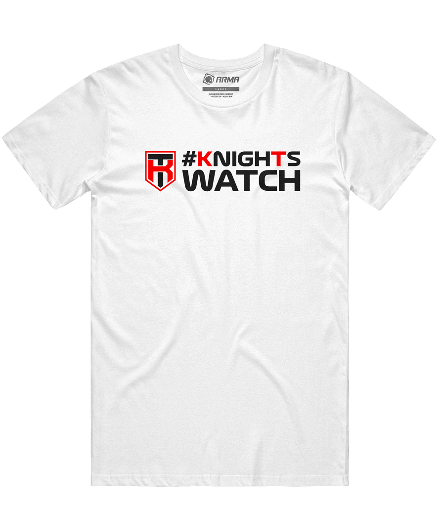 Knights Templar 'Text' Tee - White - ARMA - T-Shirt