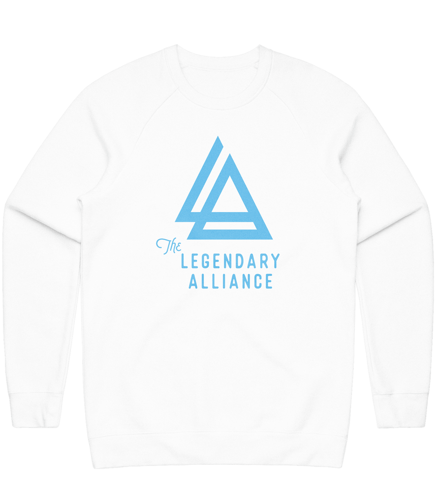 Legendary Alliance Logo Crewneck - White - ARMA