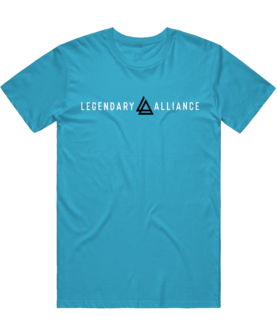 Legendary Alliance Text Tee - Blue - ARMA - T-Shirt