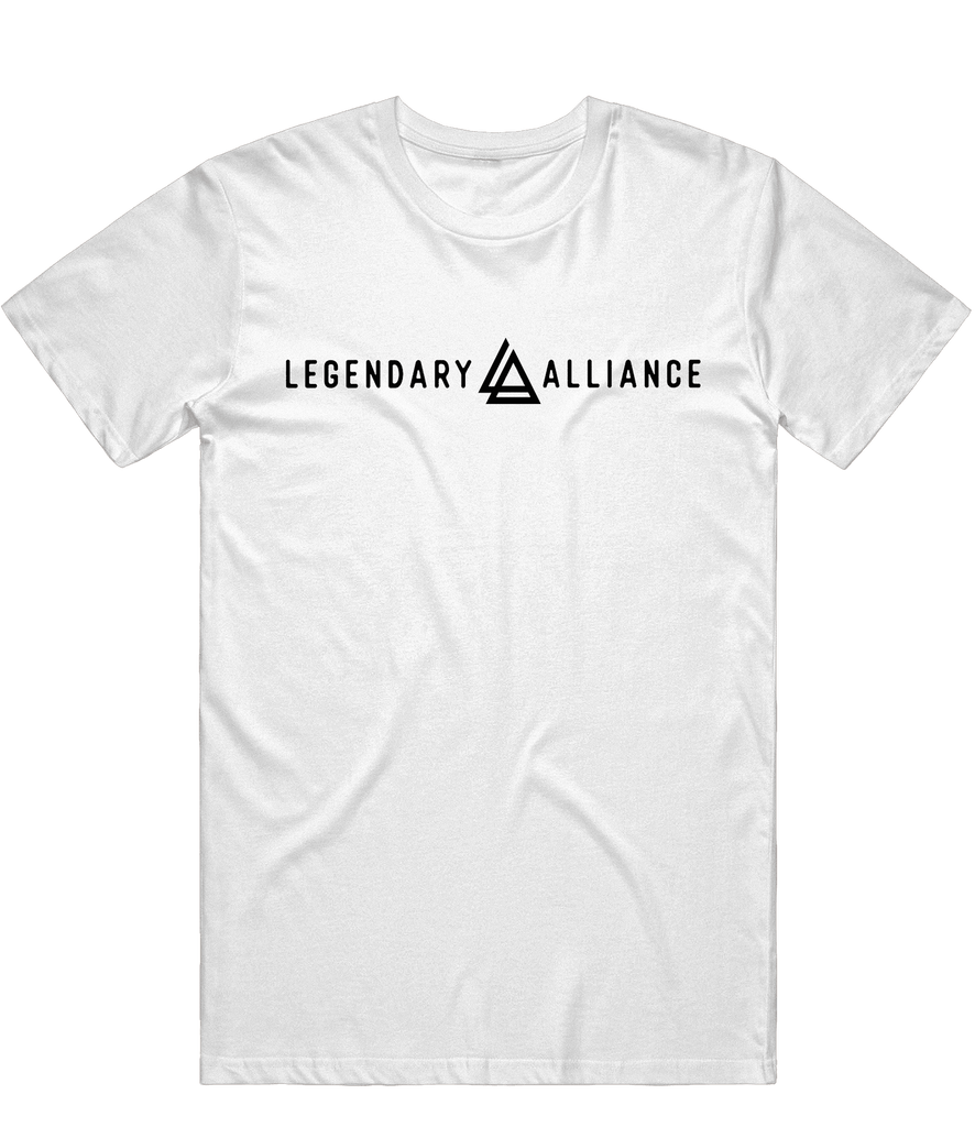 Legendary Alliance Text Tee - White - ARMA
