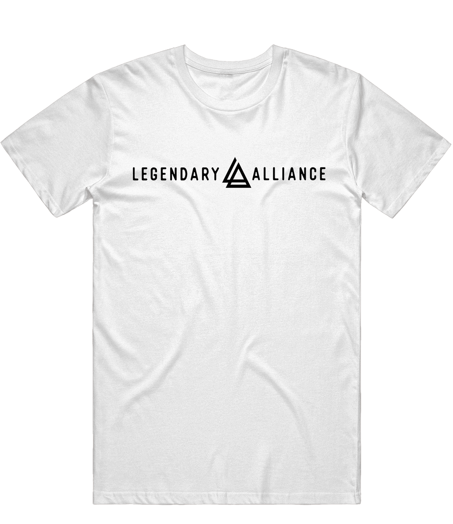 Legendary Alliance Text Tee - White - ARMA - T-Shirt