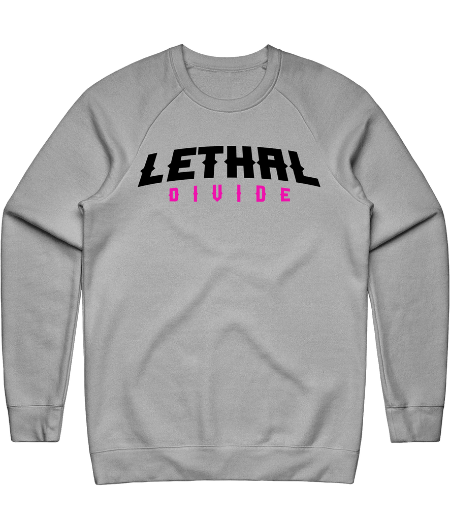 Lethal Divide Text Crewneck - Grey - ARMA