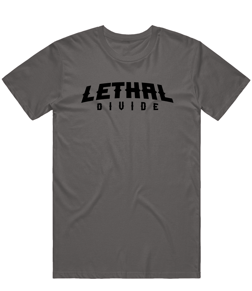 Lethal Divide Text Tee - Charcoal - ARMA