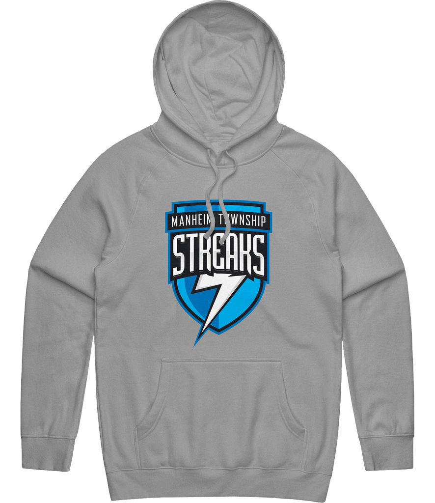Manheim Township Streaks Logo Hoodie - Grey - ARMA