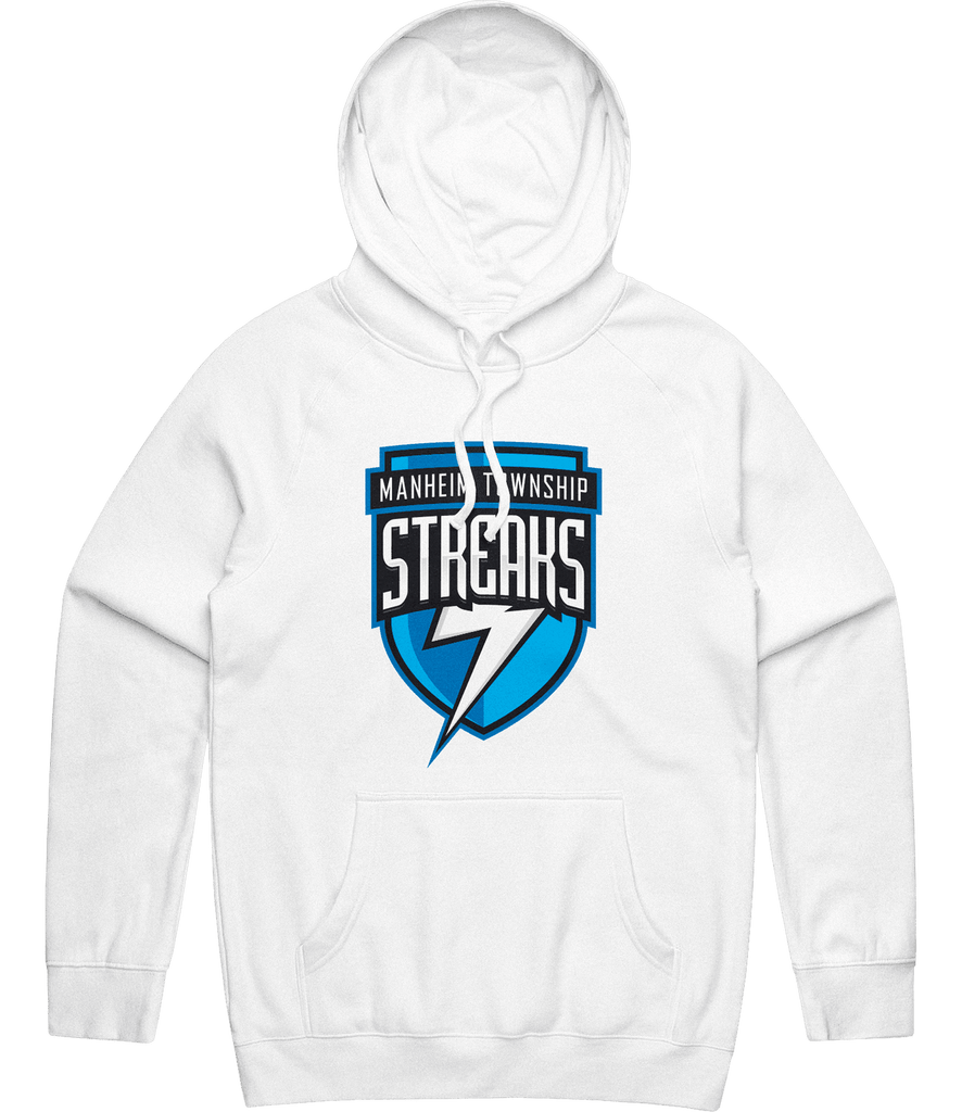 Manheim Township Streaks Logo Hoodie - White - ARMA