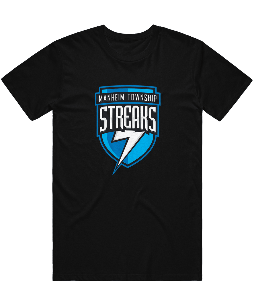 Manheim Township Streaks Logo Tee - Black - ARMA