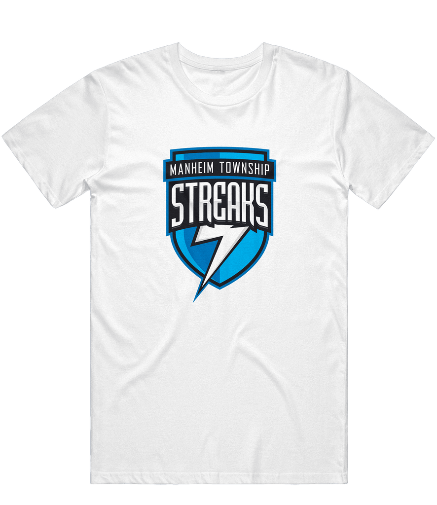 Manheim Township Streaks Logo Tee - White - ARMA