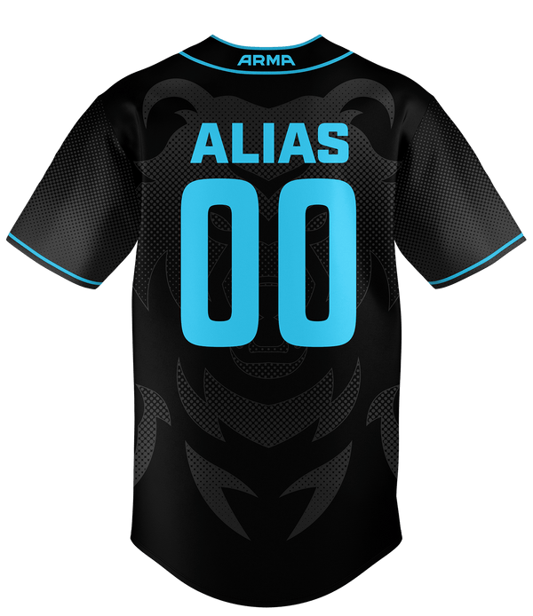 Maniacs Baseball Jersey - Black - ARMA